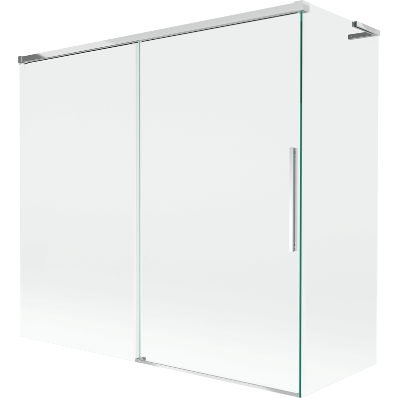 Mexen Rox L paroi de baignoire coulissante à 2 panneaux 170 + 75 x 150 cm, transparent, chrome - 8C9L-170-075-01-00