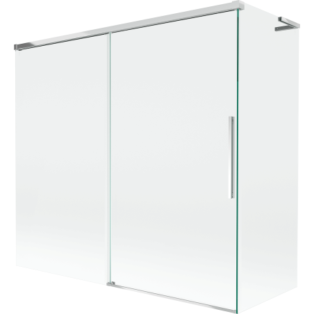 Mexen Rox L paroi de baignoire coulissante à 2 panneaux 170 + 75 x 150 cm, transparent, chrome - 8C9L-170-075-01-00