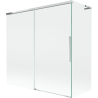 Mexen Rox L paroi de douche de baignoire 2 volets coulissants 160 + 80 x 150 cm, transparent, chrome - 8C9L-160-080-01-00