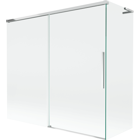 Mexen Rox L paroi de baignoire à 2 volets coulissants 170 + 80 x 150 cm, transparent, chrome - 8C9L-170-080-01-00