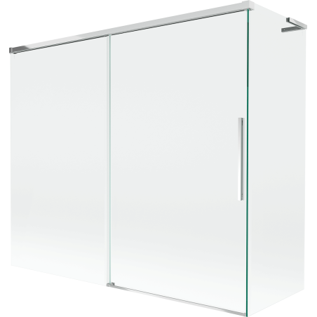 Mexen Rox L paroi de baignoire à 2 volets coulissants 180 + 80 x 150 cm, transparent, chrome - 8C9L-180-080-01-00