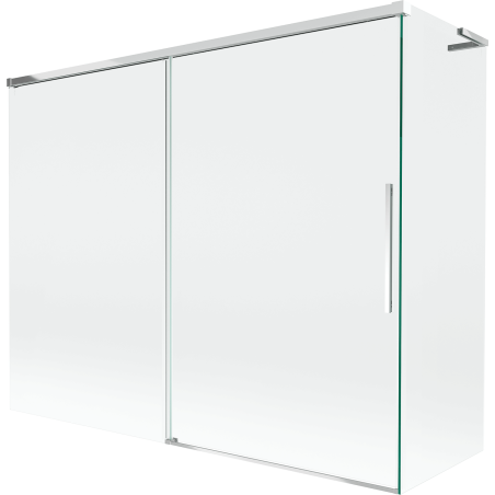 Mexen Rox L paroi de baignoire à 2 volets coulissants 190 + 80 x 150 cm, transparent, chrome - 8C9L-190-080-01-00