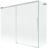 Mexen Rox L paroi de baignoire à 2 volets coulissants 190 + 80 x 150 cm, transparent, chrome - 8C9L-190-080-01-00