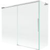 Mexen Rox L paroi de baignoire coulissante à 2 panneaux 180 + 90 x 150 cm, transparent, chrome - 8C9L-180-090-01-00