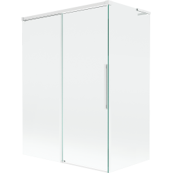 Mexen Rox L paroi de baignoire à 2 panneaux coulissants 120 + 70 x 150 cm, transparent, blanc - 8C9L-120-070-20-00