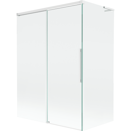 Mexen Rox L paroi de baignoire à 2 panneaux coulissants 120 + 70 x 150 cm, transparent, blanc - 8C9L-120-070-20-00