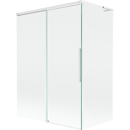 Mexen Rox L paroi de baignoire à 2 volets coulissants 120 + 70 x 150 cm, transparent, blanc - 8C9L-120-070-20-00
