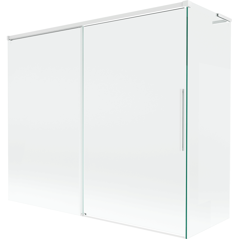 Mexen Rox L paroi de douche 2 vantaux coulissante 180 + 90 x 150 cm, transparent, blanc - 8C9L-180-090-20-00