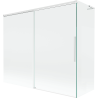 Mexen Rox L paroi de baignoire à 2 volets coulissants 180 + 90 x 150 cm, transparent, blanc - 8C9L-180-090-20-00