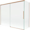 Mexen Rox paroi de douche pliante à 2 panneaux 190 + 80 x 150 cm, transparent, cuivre brossé - 8C9-190-080-65-00
