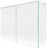 Mexen Rox L paroi de baignoire à 2 volets coulissante 190 + 90 x 150 cm, transparent, blanc - 8C9L-190-090-20-00