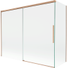 Mexen Rox paroi de douche à 2 volets coulissants 190 + 90 x 150 cm, transparent, cuivre brossé - 8C9-190-090-65-00