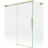 Mexen Rox L paroi de baignoire à 2 battants coulissants 140 + 70 x 150 cm, transparent, doré - 8C9L-140-070-50-00