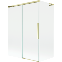 Mexen Rox L paroi de baignoire à 2 vantaux coulissants 120 + 70 x 150 cm, transparent, doré - 8C9L-120-070-50-00