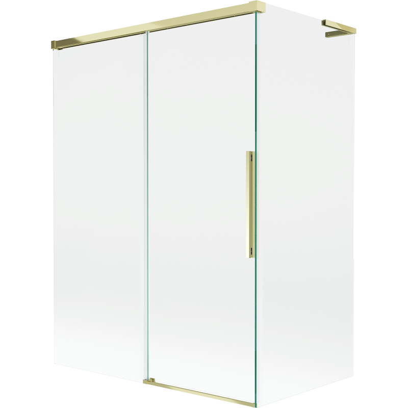 Mexen Rox L paroi de baignoire à 2 panneaux coulissants 120 + 70 x 150 cm, transparent, doré - 8C9L-120-070-50-00