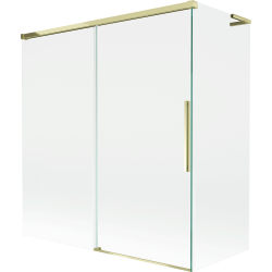Mexen Rox L pare-douche de baignoire 2 panneaux coulissants 150 + 70 x 150 cm, transparent, doré - 8C9L-150-070-50-00