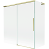 Mexen Rox L pare-douche de baignoire 2 panneaux coulissants 150 + 70 x 150 cm, transparent, doré - 8C9L-150-070-50-00