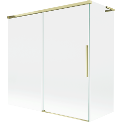 Mexen Rox L paroi de baignoire 2 volets coulissante 170 + 70 x 150 cm, transparent, doré - 8C9L-170-070-50-00