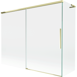 Mexen Rox L paroi de baignoire à 2 volets coulissants 190 + 80 x 150 cm, transparent, doré - 8C9L-190-080-50-00