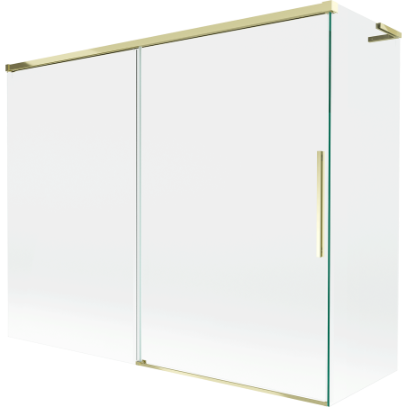 Mexen Rox L pare-douche baignoire 2 volets coulissants 190 + 90 x 150 cm, transparent, doré - 8C9L-190-090-50-00