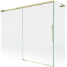 Mexen Rox L Paroi de Baignoire 2 Panneaux Coulissants 190 + 90 x 150 cm, Transparent, Doré - 8C9L-190-090-50-00