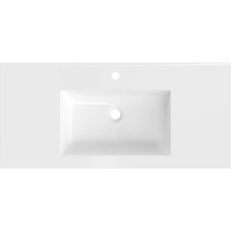Mexen Otis lavabo encastré 101 x 46,5 cm, blanc brillant - 25181000