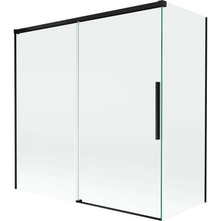 Mexen Rox paroi de baignoire 2 panneaux coulissants 160 + 70 x 150 cm, transparent, noir - 8C9-160-070-70-00