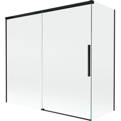 Mexen Rox paroi de douche 2 volets coulissants 170 + 70 x 150 cm, transparent, noir - 8C9-170-070-70-00