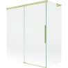 Mexen Rox L paroi de baignoire 2 volets coulissante 140 + 70 x 150 cm, transparent, or brossé - 8C9L-140-070-55-00