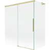 Mexen Rox L paroi de baignoire 2 volets coulissants 140 + 70 x 150 cm, transparent, or brossé - 8C9L-140-070-55-00
