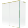 Mexen Rox L paroi de baignoire 2 battants coulissants 150 + 70 x 150 cm, transparent, or brossé - 8C9L-150-070-55-00