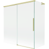 Mexen Rox L paroi de baignoire coulissante à 2 panneaux 150 + 70 x 150 cm, transparent, or brossé - 8C9L-150-070-55-00