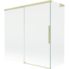 Mexen Rox L paroi de bain 2 panneaux coulissants 160 + 70 x 150 cm, transparent, or brossé - 8C9L-160-070-55-00