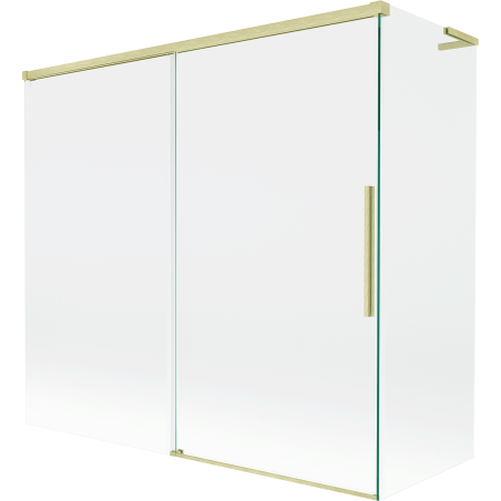 Mexen Rox L paroi de baignoire 2 volets coulissants 170 + 75 x 150 cm, transparent, or brossé - 8C9L-170-075-55-00