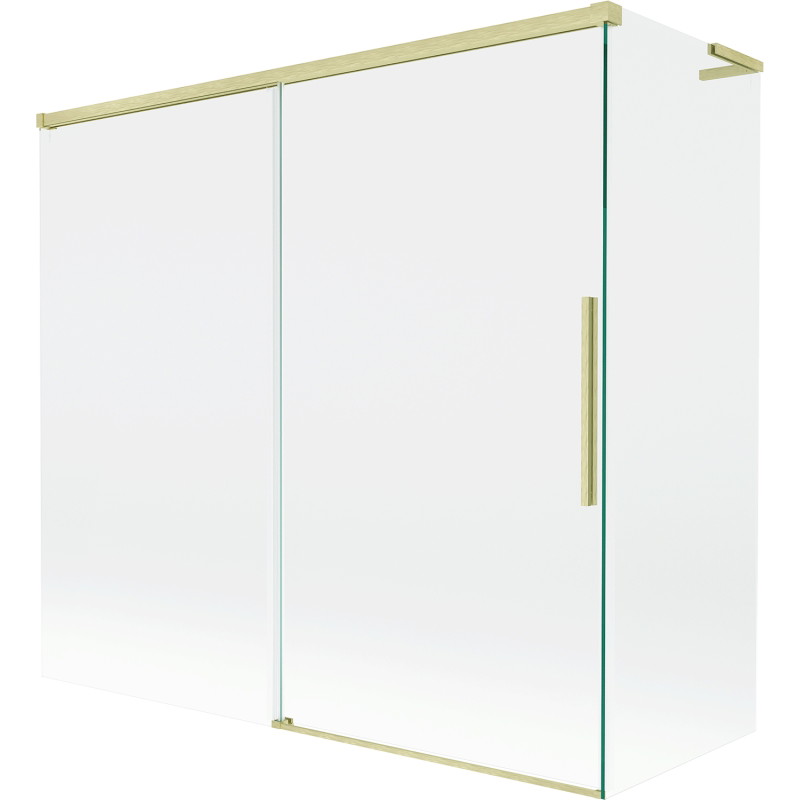 Mexen Rox L pare-douche à deux vantaux coulissants 170 + 80 x 150 cm, transparent, or brossé - 8C9L-170-080-55-00