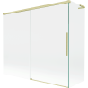 Mexen Rox L paroi de baignoire 2 volets coulissants 180 + 90 x 150 cm, transparent, or brossé - 8C9L-180-090-55-00