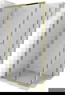 Mexen Apia cabine de douche coulissante 90 x 100 cm, transparent, or - 840-090-100-50-00