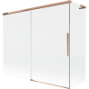 Mexen Rox L paroi de baignoire 2 panneaux coulissants 180 + 80 x 150 cm, transparent, or rose - 8C9L-180-080-60-00
