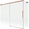 Mexen Rox L paroi de baignoire coulissante 2 volets 190 + 90 x 150 cm, transparent, or rose - 8C9L-190-090-60-00