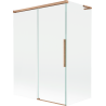 Mexen Rox L paroi de baignoire 2 volets coulissants 120 + 70 x 150 cm, transparent, cuivre brossé - 8C9L-120-070-65-00