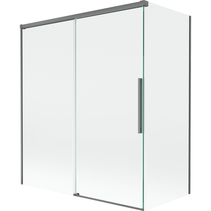 Mexen Rox pare-douche à 2 battants, coulissante 140 + 70 x 150 cm, transparent, gun metal - 8C9-140-070-95-00