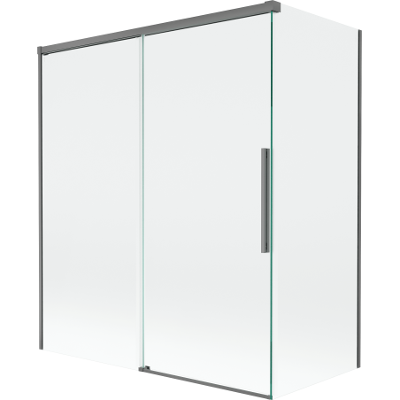 Mexen Rox paravent de douche 2 volets coulissants 140 + 70 x 150 cm, transparent, gun metal - 8C9-140-070-95-00
