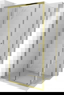 Mexen Apia cabine de douche coulissante 95 x 100 cm, transparent, doré - 840-095-100-50-00