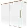Mexen Rox L pare-douche de baignoire coulissant 2 volets 170 + 70 x 150 cm, transparent, cuivre brossé - 8C9L-170-070-65-00