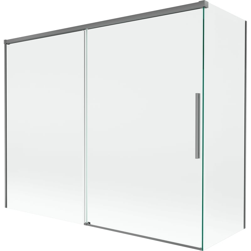 Mexen Rox pare-douche 2 volets coulissants 190 + 80 x 150 cm, transparent, gun metal - 8C9-190-080-95-00