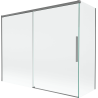 Mexen Rox paroi de baignoire 2 volets coulissants 190 + 80 x 150 cm, transparent, métal gun - 8C9-190-080-95-00