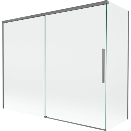 Mexen Rox paroi de baignoire à 2 volets coulissants 190 + 90 x 150 cm, transparent, gun metal - 8C9-190-090-95-00