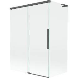 Mexen Rox L paroi de baignoire 2 volets coulissants 120 + 70 x 150 cm, transparent, gris canon brossé - 8C9L-120-070-66-00
