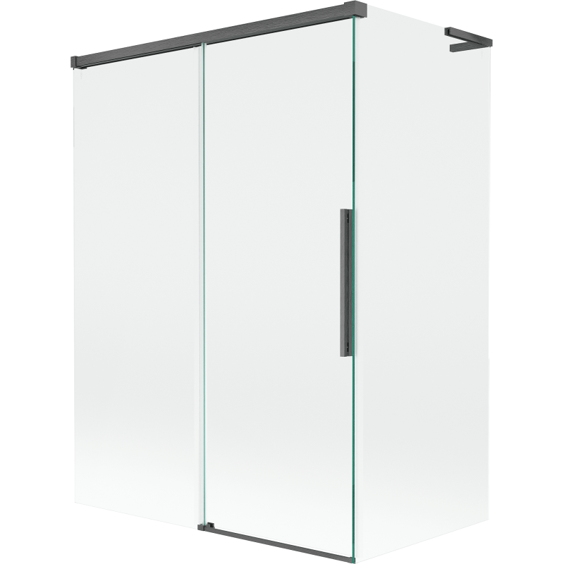 Mexen Rox L paroi de baignoire 2 volets coulissants 120 + 70 x 150 cm, transparent, gris canon brossé - 8C9L-120-070-66-00