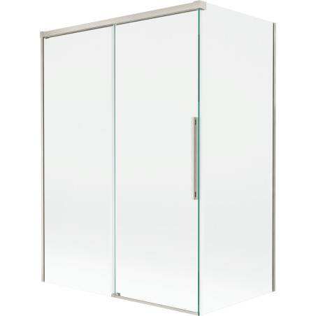 Mexen Rox paroi de baignoire 2 volets coulissants 120 + 70 x 150 cm, transparent, nickel brossé - 8C9-120-070-97-00